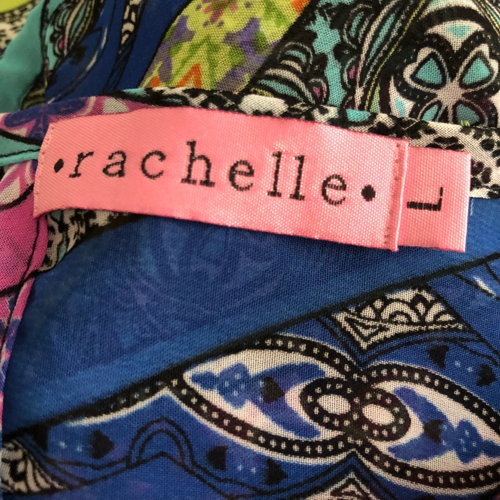 Multi colored Rachelle Blouse size L - Picture 3 of 5